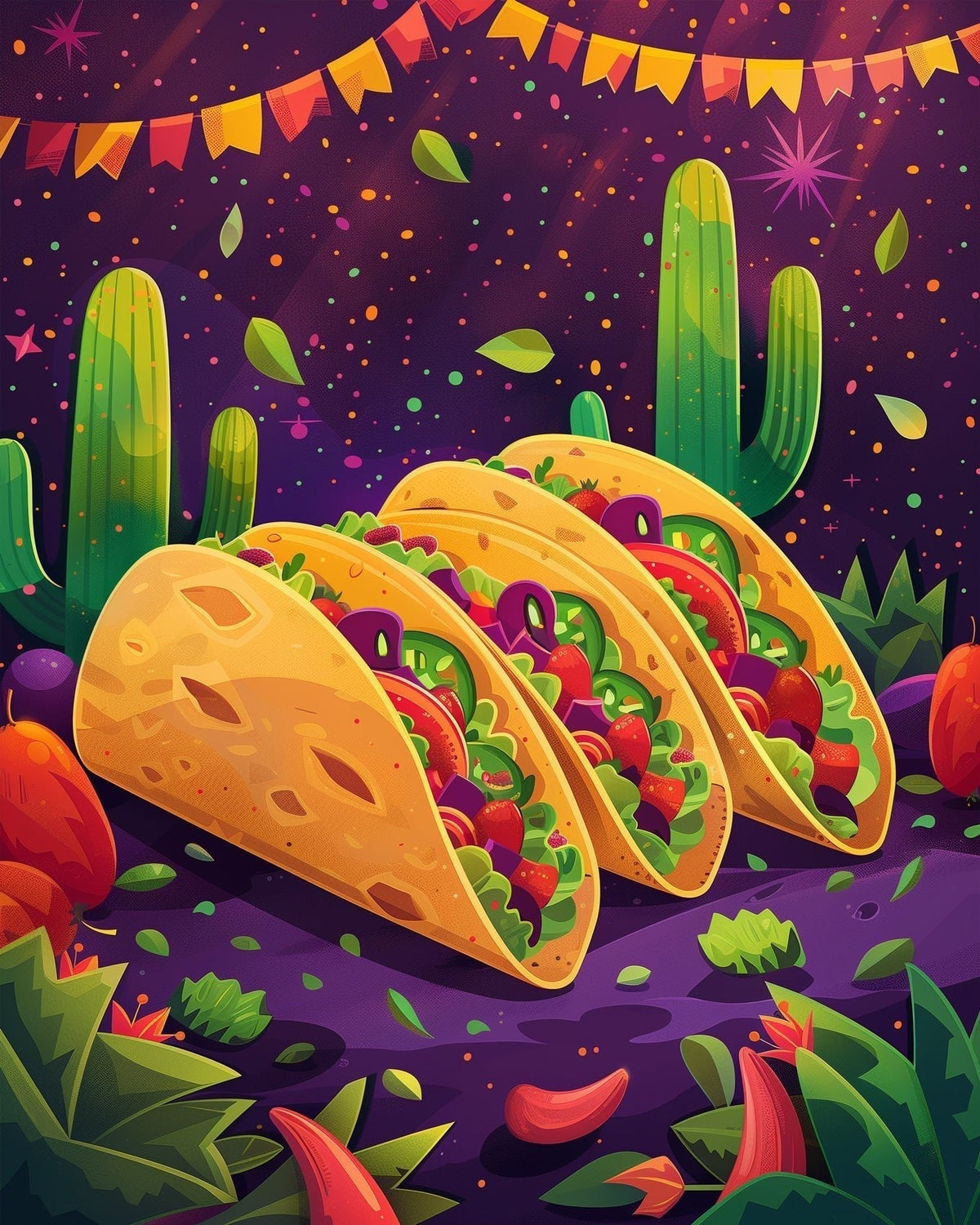 Mexican Tacos - Judy Paint