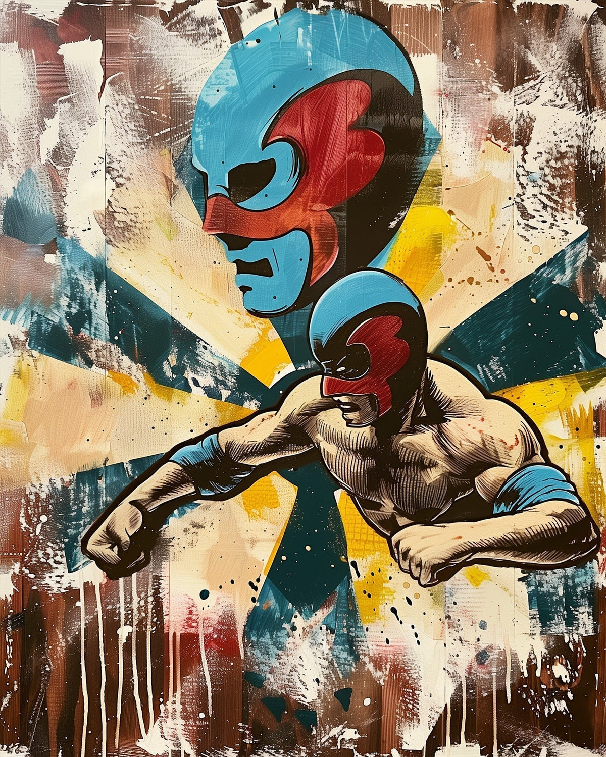 Mexican Wrestler - Judy Paint