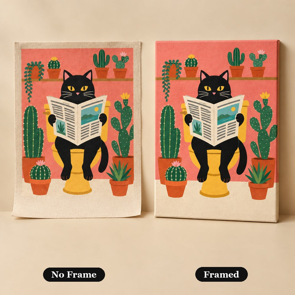 No frame vs. framed canvas
