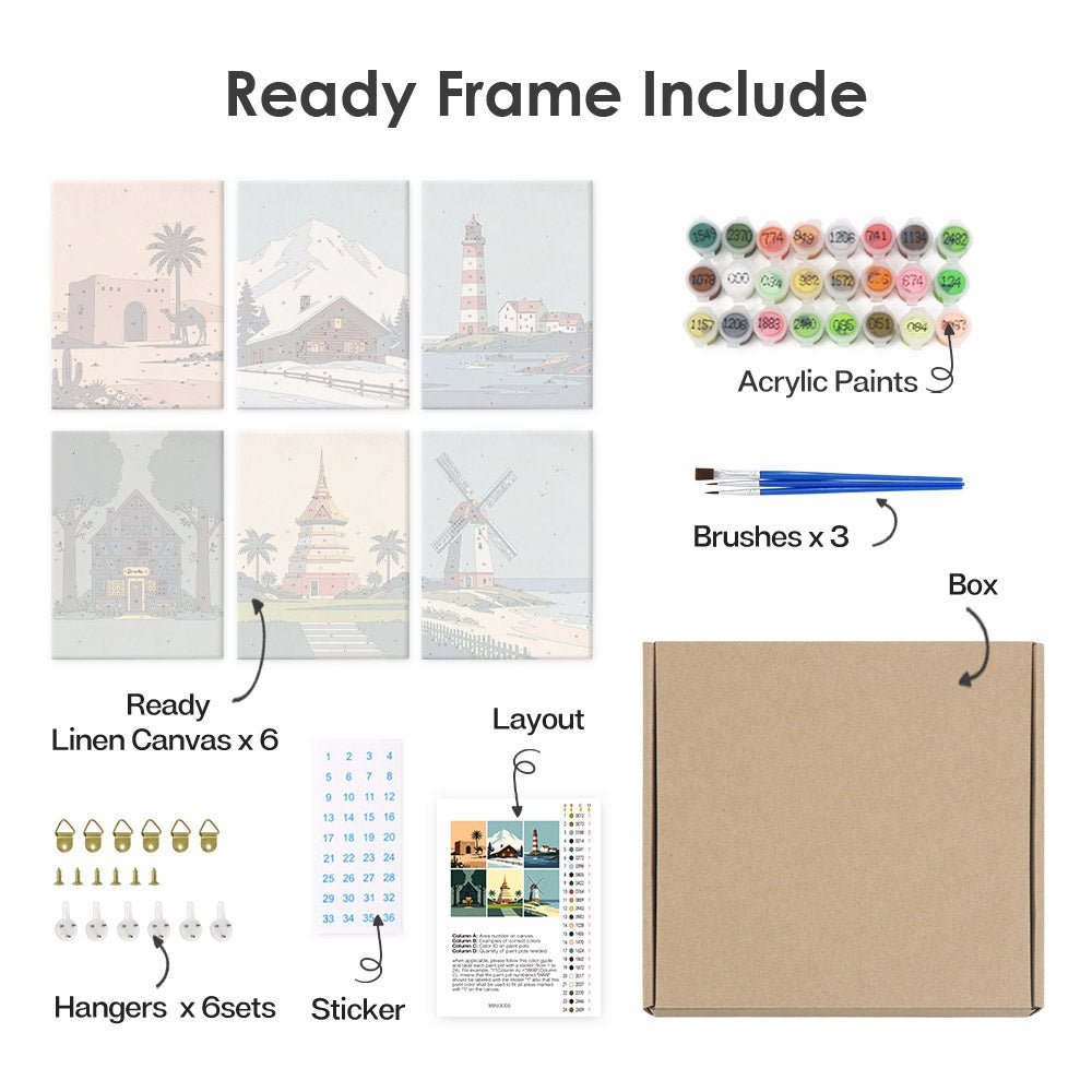 What's included with the framed canvas version