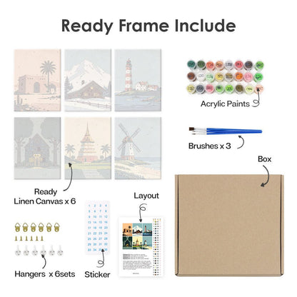 What's included with the framed canvas version