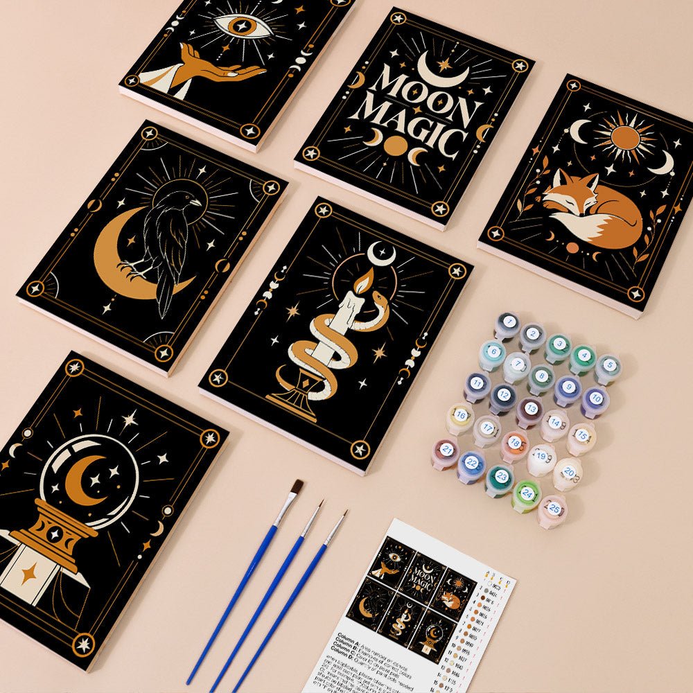 Everything in the Moon Magic mini painting kit