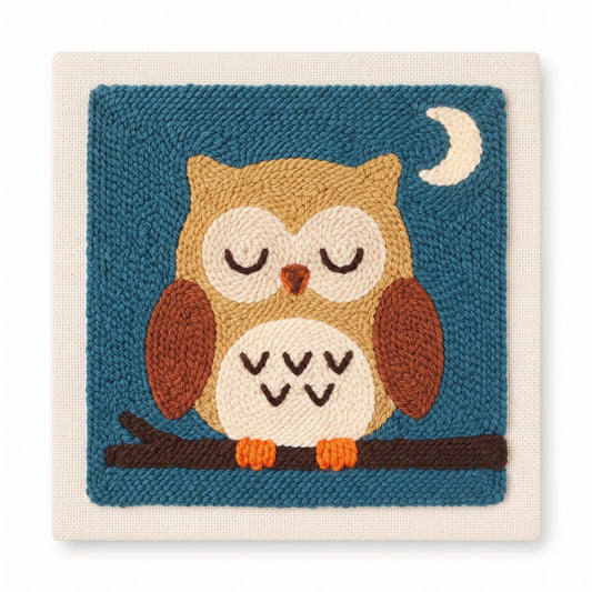 Moonlight Hoot Dreams – Square Edition - Judy Paint