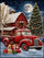 Moonlit Christmas at the Red Barn - Pearl Painting