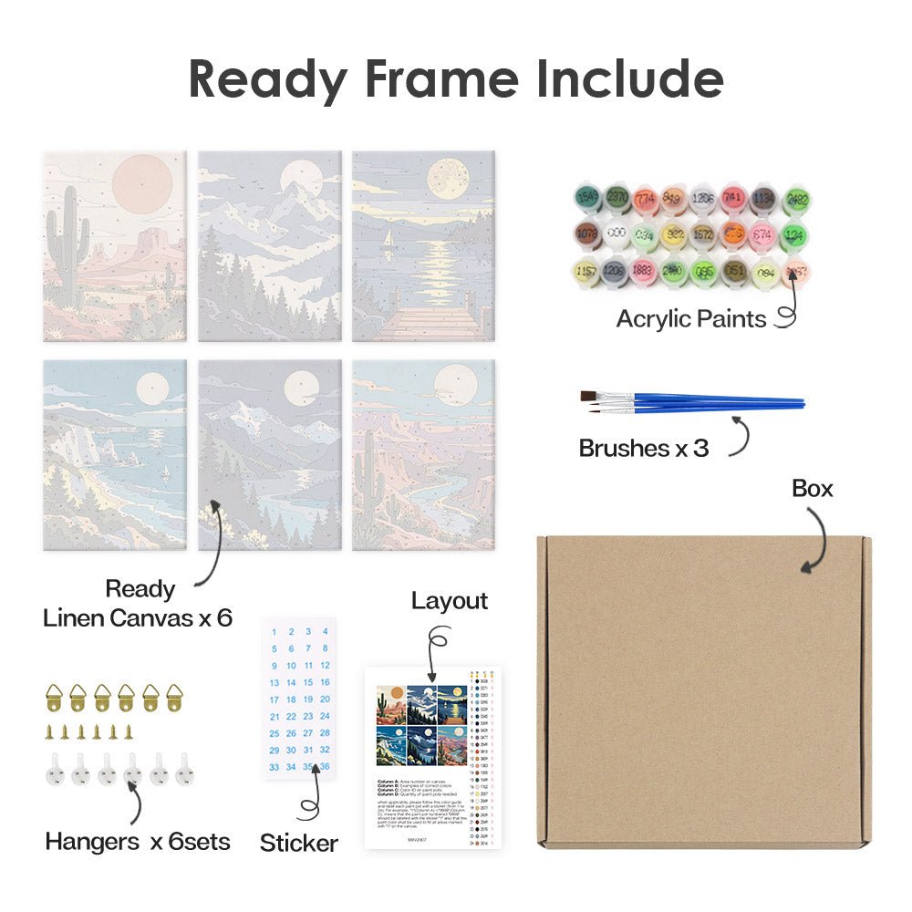 What's included with the framed canvas version