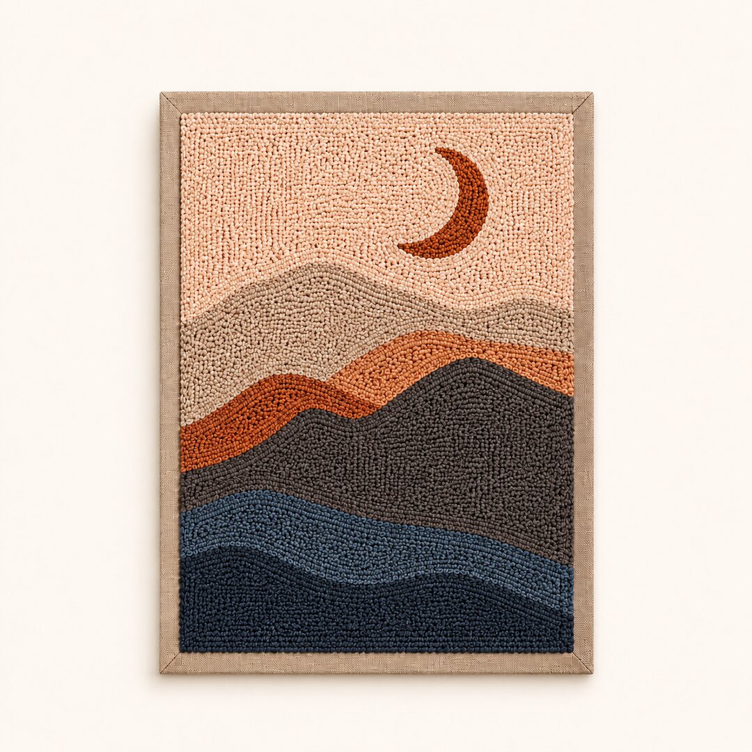 Moonlit Mountain Waves - Vertical Edition - Judy Paint