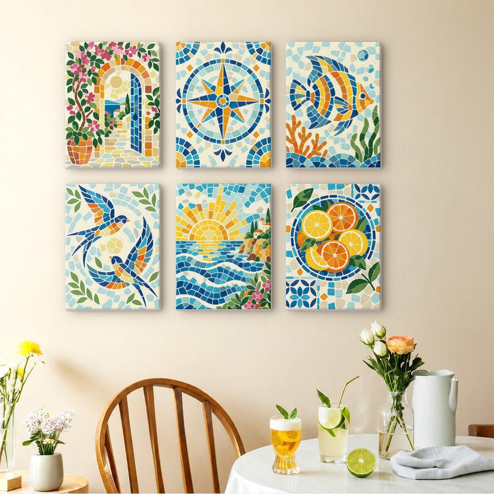 Mosaic Summer mini painting set