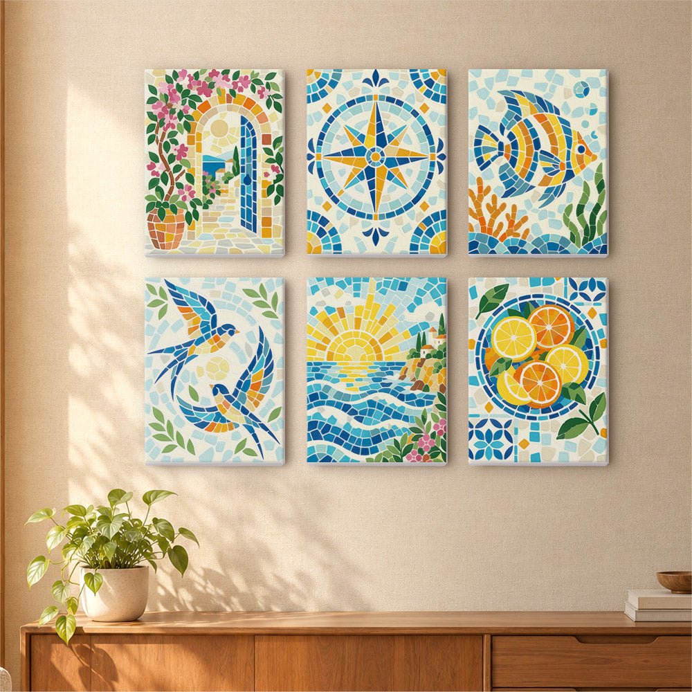 Mosaic Summer mini painting set
