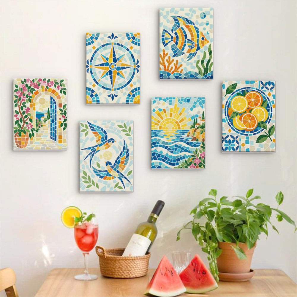 Mosaic Summer mini painting set