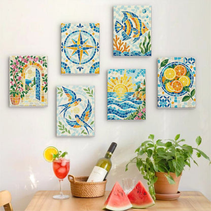 Mosaic Summer mini painting set