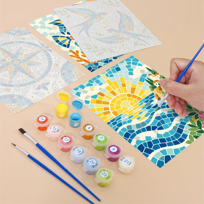Mosaic Summer mini painting set