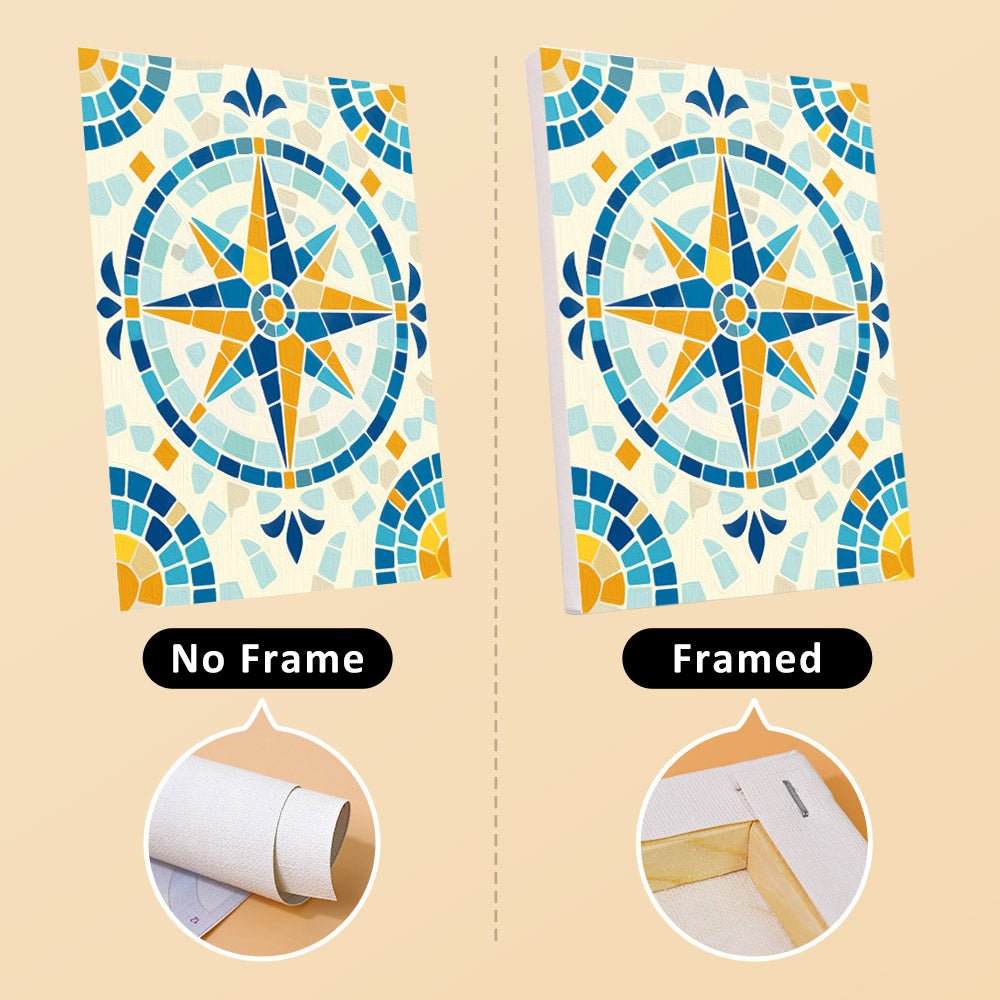 No frame vs. framed canvas