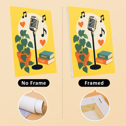 No frame vs. framed canvas