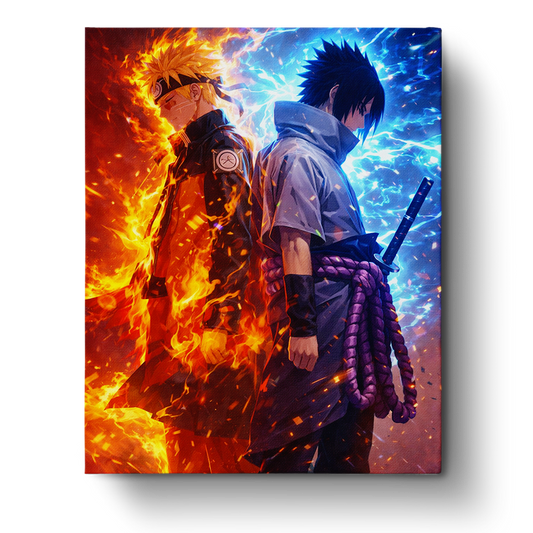 Naruto and Sasuke Rivalry - Anime - Judy Paint
