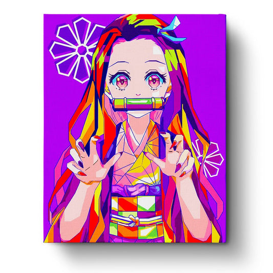 Nezuko Kamado Vibrant Expression - Anime - Judy Paint