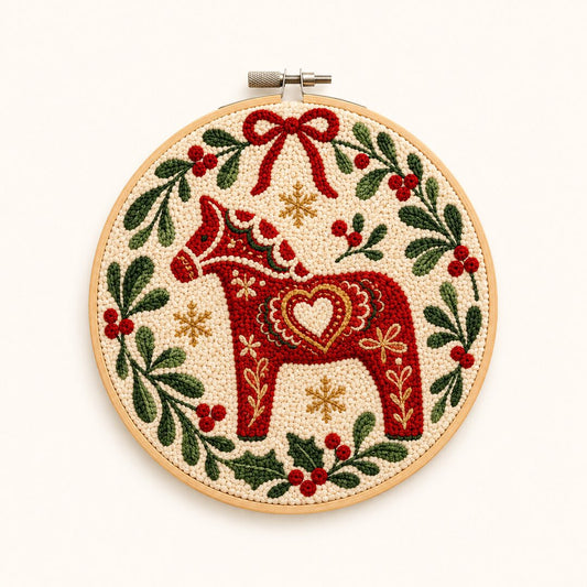 Nordic Noel Horse - Circle Edition - Judy Paint