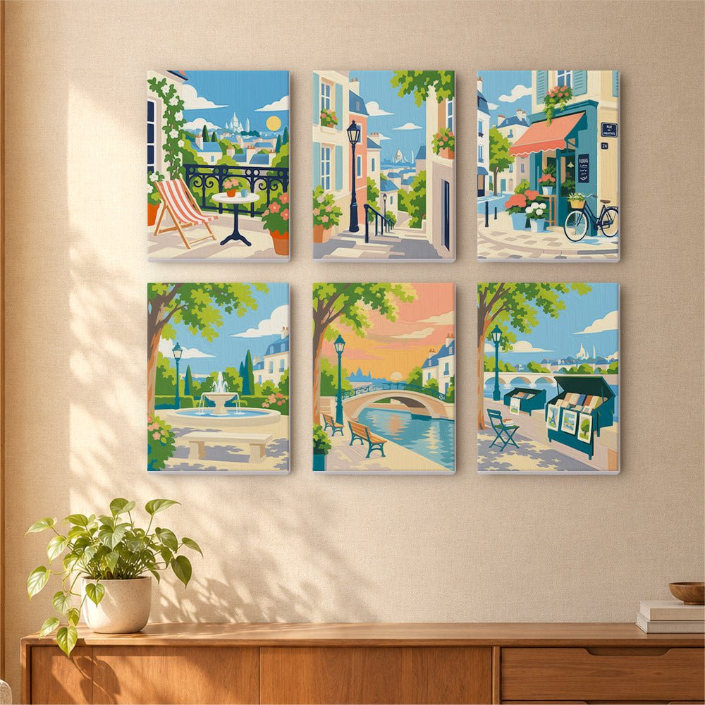 Old Town Strolls mini painting set