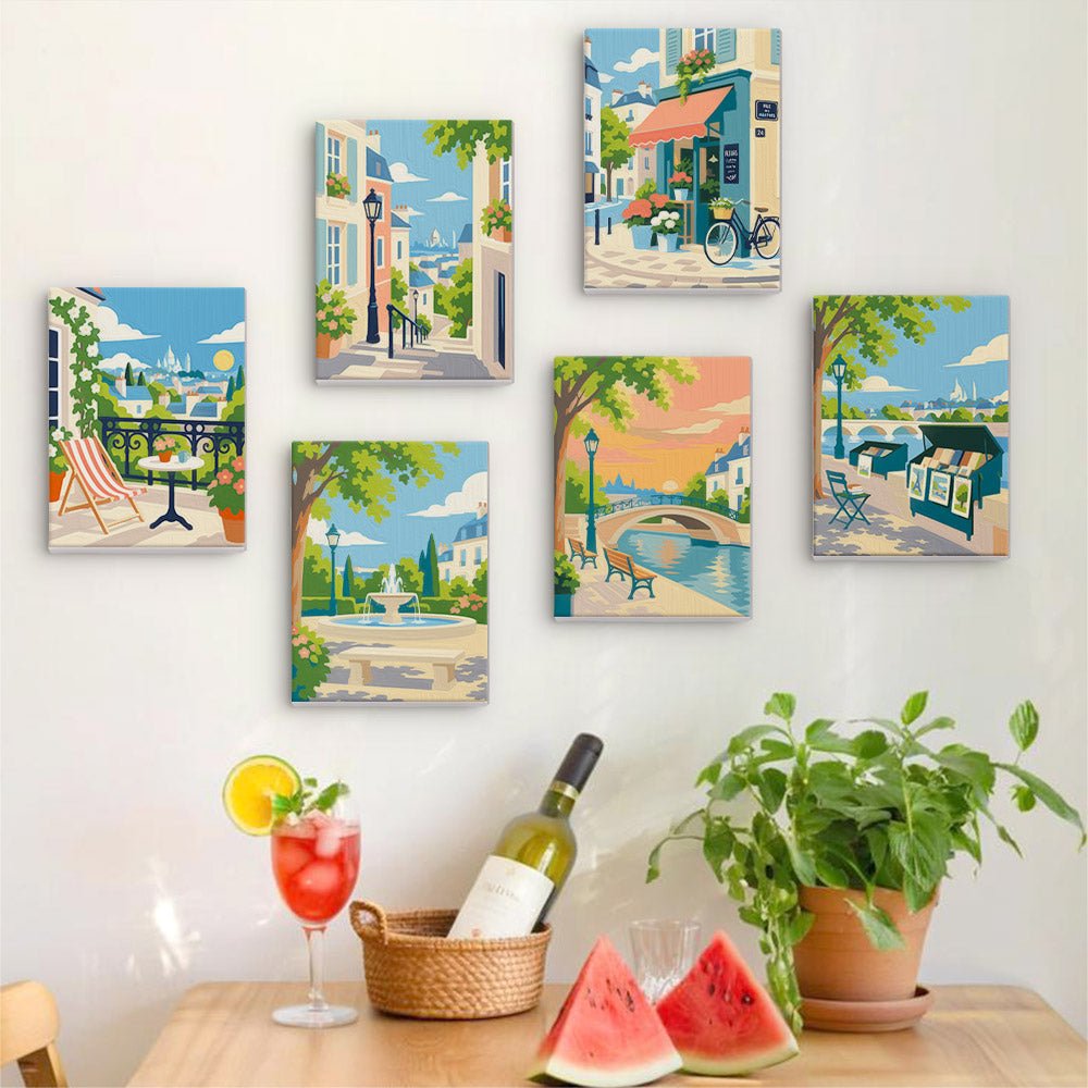 Old Town Strolls mini painting set