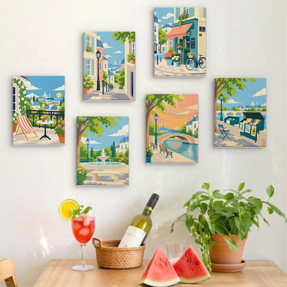 Old Town Strolls mini painting set