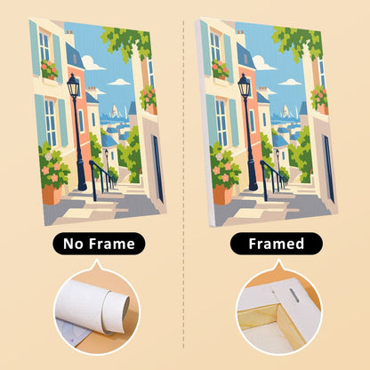 No frame vs. framed canvas