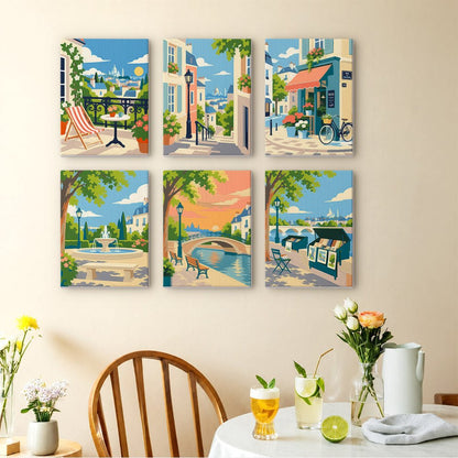 Old Town Strolls mini painting set