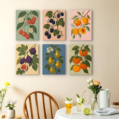 Orchard Fruits mini painting set