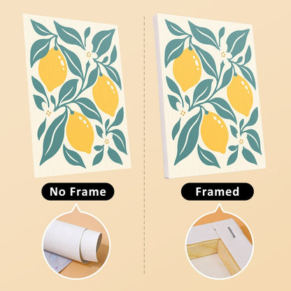 No frame vs. framed canvas