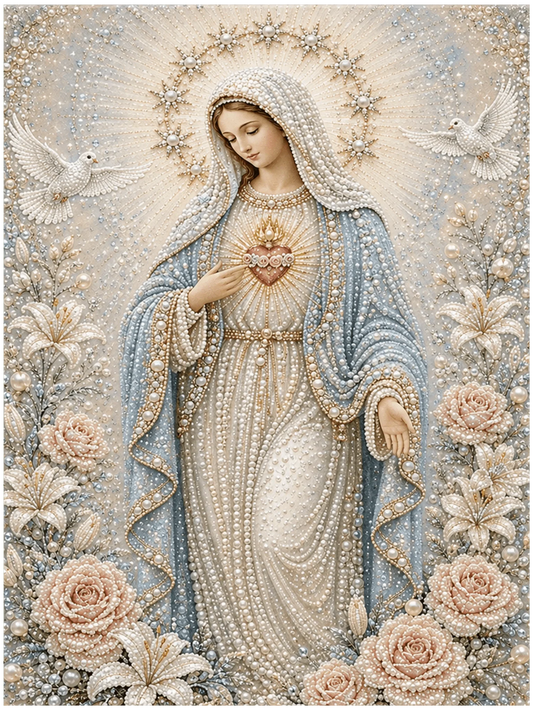 Our Lady of Sacred Grace - Pearl Painting - Judy Paint