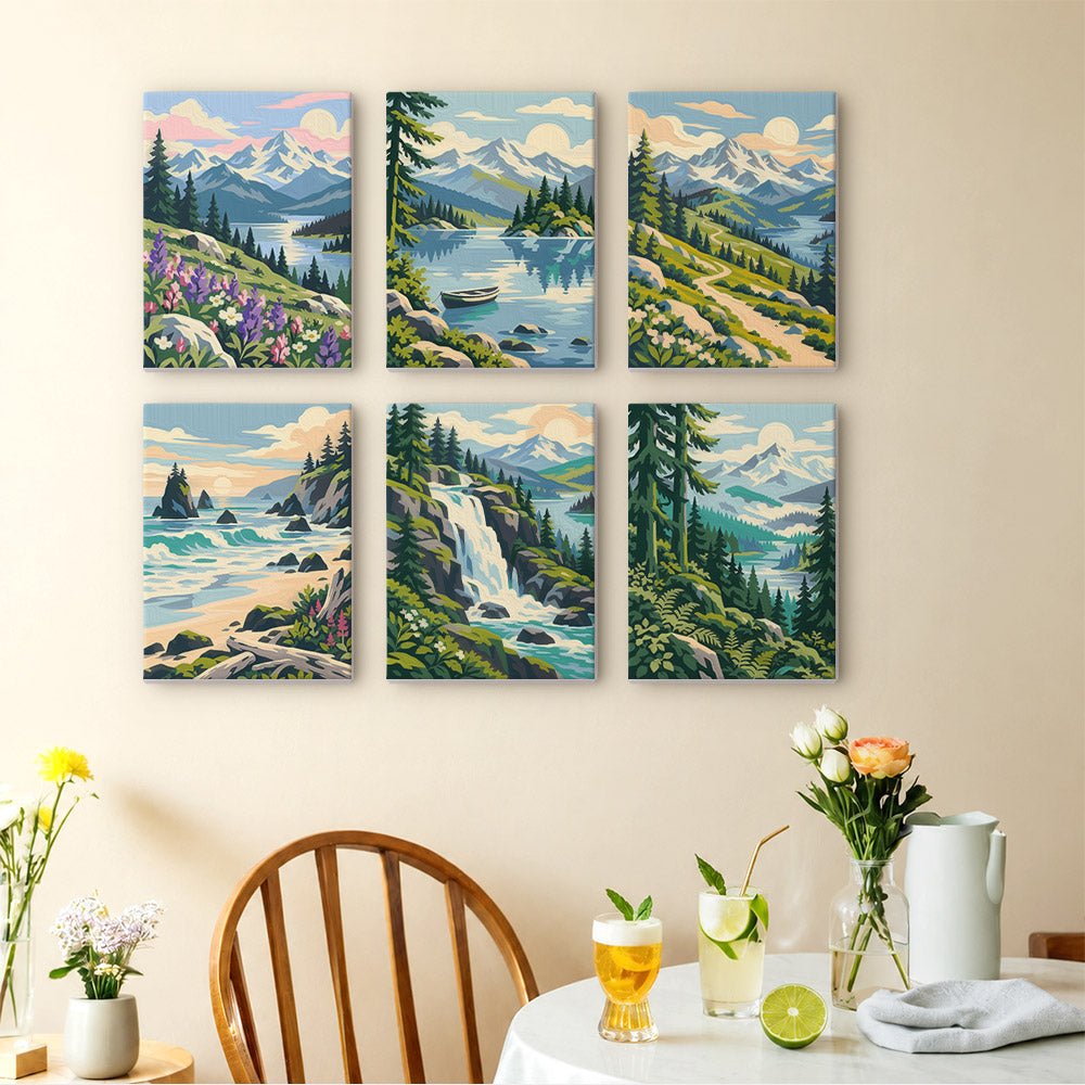 Pacific Northwest mini painting set