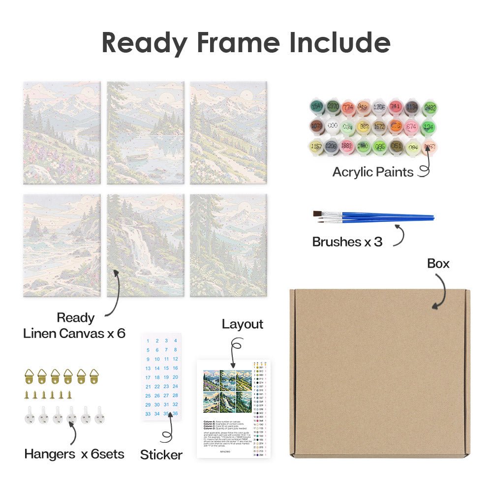 What's included with the framed canvas version