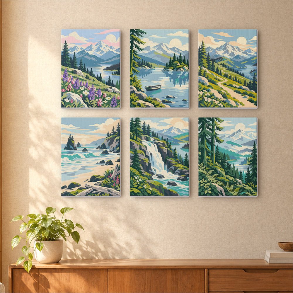 Pacific Northwest mini painting set