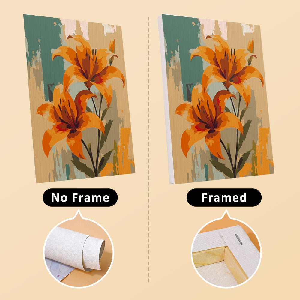 No frame vs. framed canvas