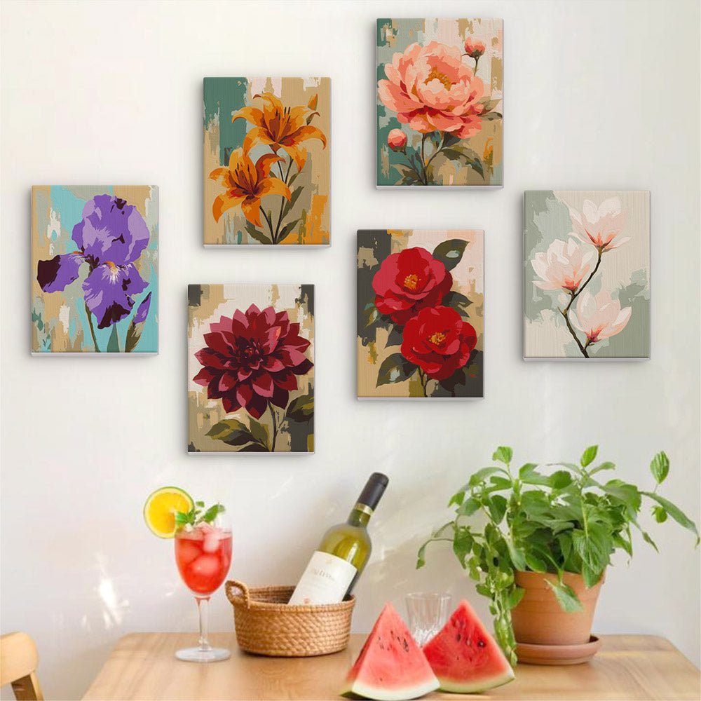 Painted Florals mini painting set