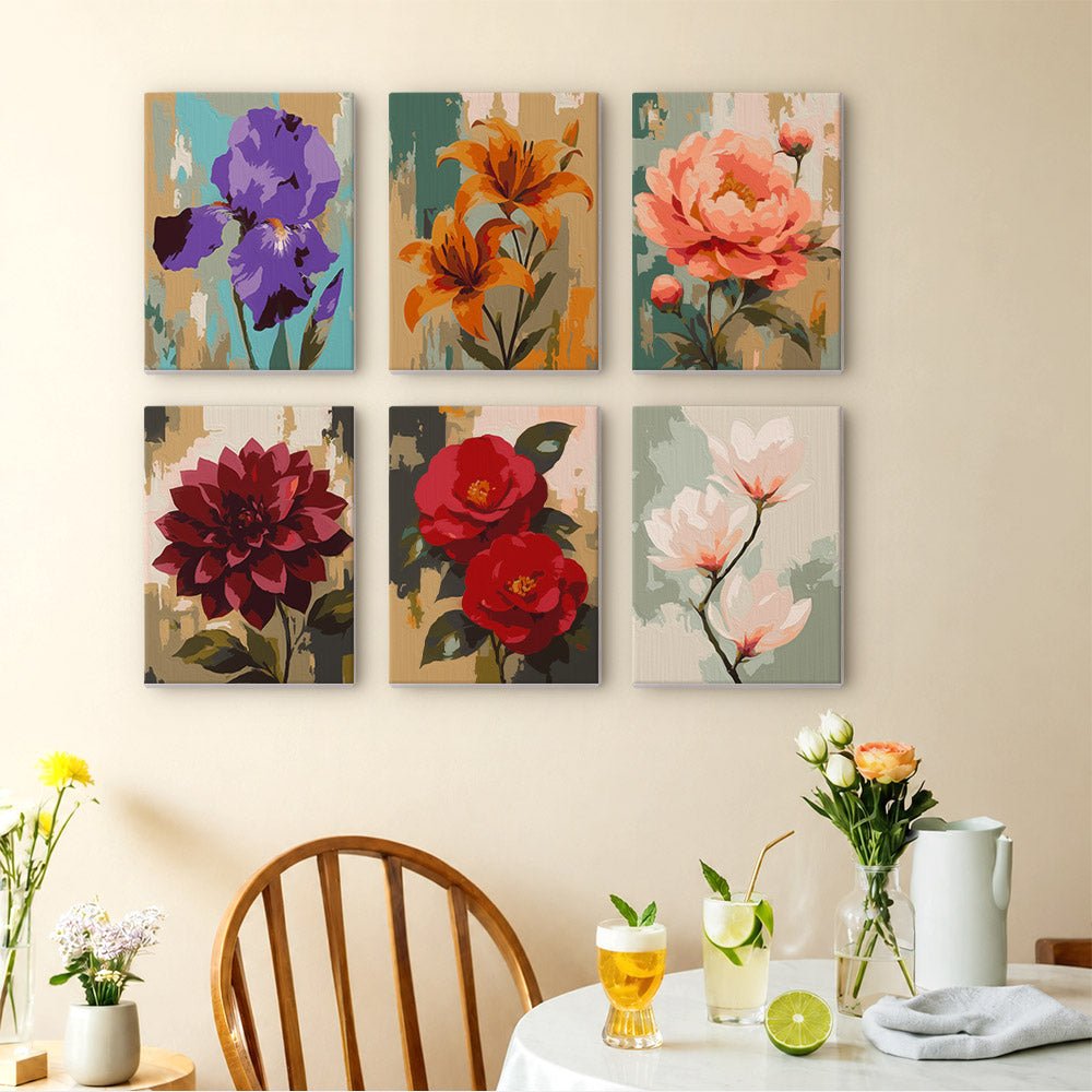 Painted Florals mini painting set