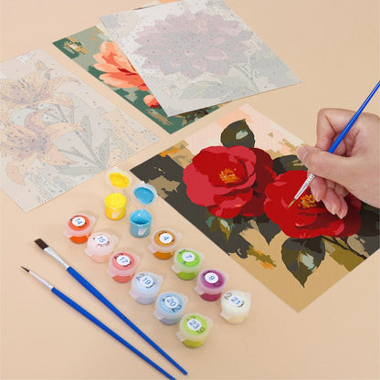 Painted Florals mini painting set