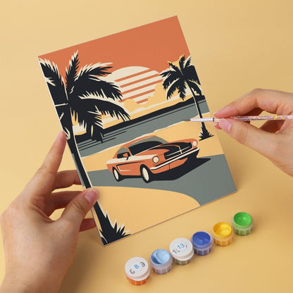 Palm Coast Getaway – Set of 6 Mini Paintings - Judy Paint