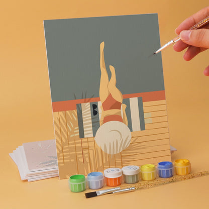 Palm Coast Getaway – Set of 6 Mini Paintings - Judy Paint
