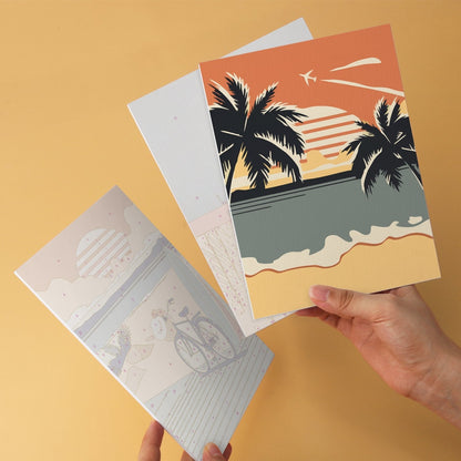 Palm Coast Getaway – Set of 6 Mini Paintings - Judy Paint