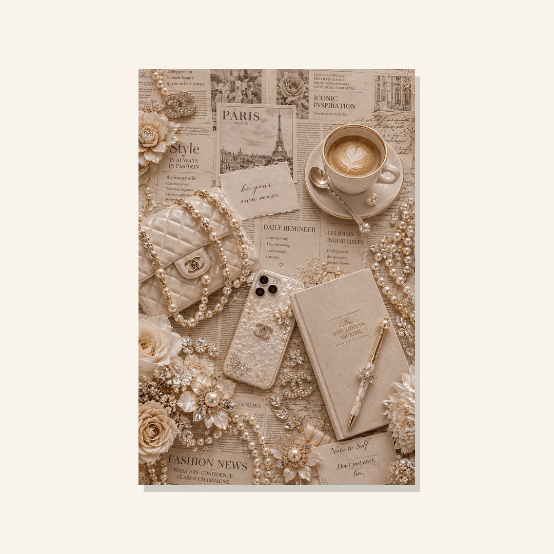 Parisian Pearl Elegance - Pearl Painting - Judy Paint