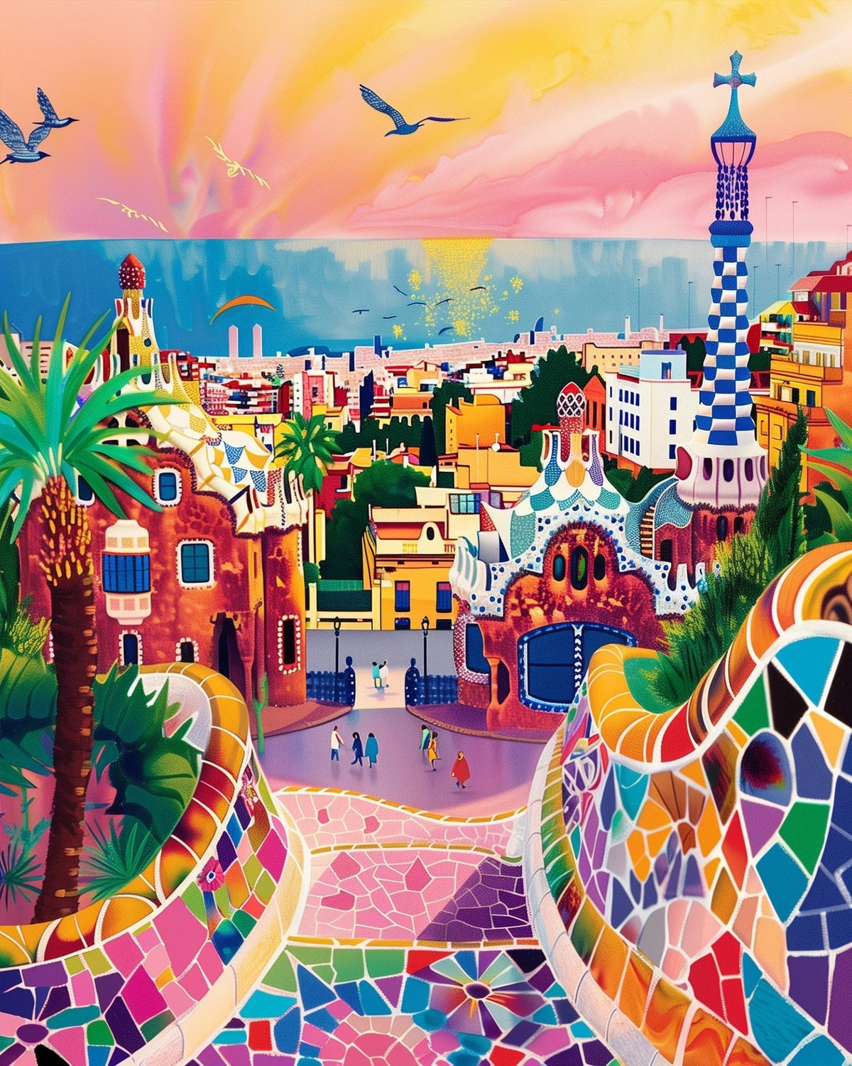 Park Guell - Judy Paint