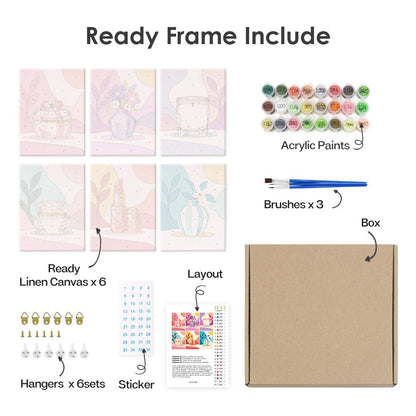 What's included with the framed canvas version