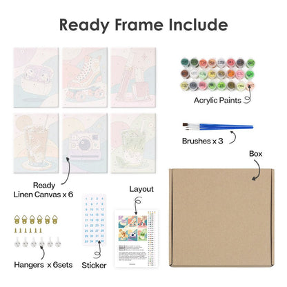 What's included with the framed canvas version