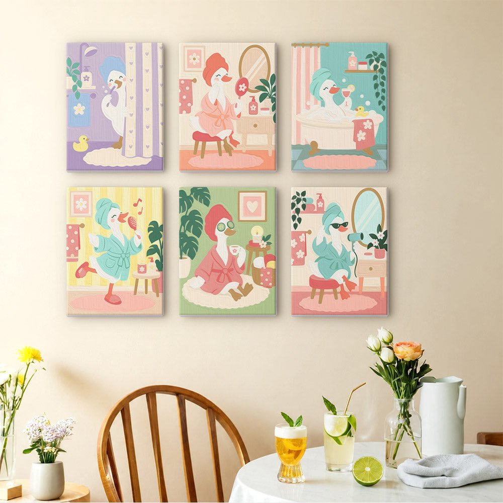 Pastel Swan Dreams mini painting set