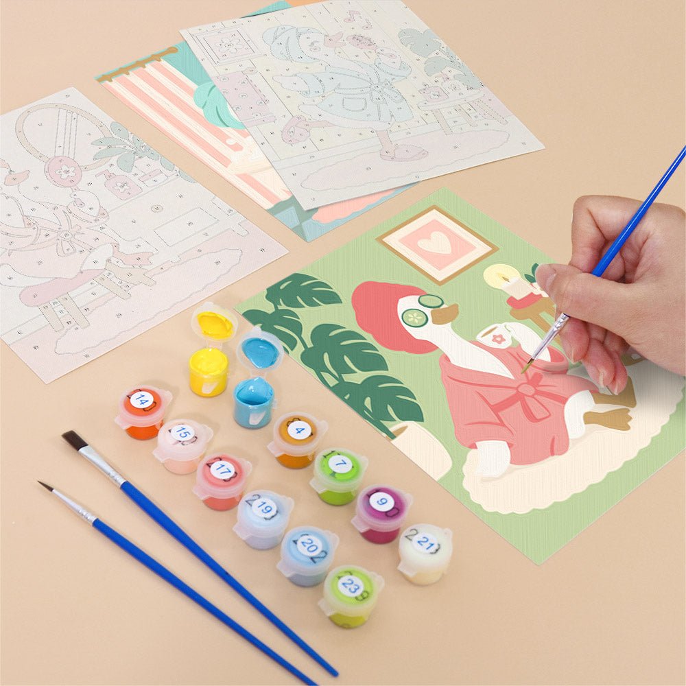 Pastel Swan Dreams mini painting set