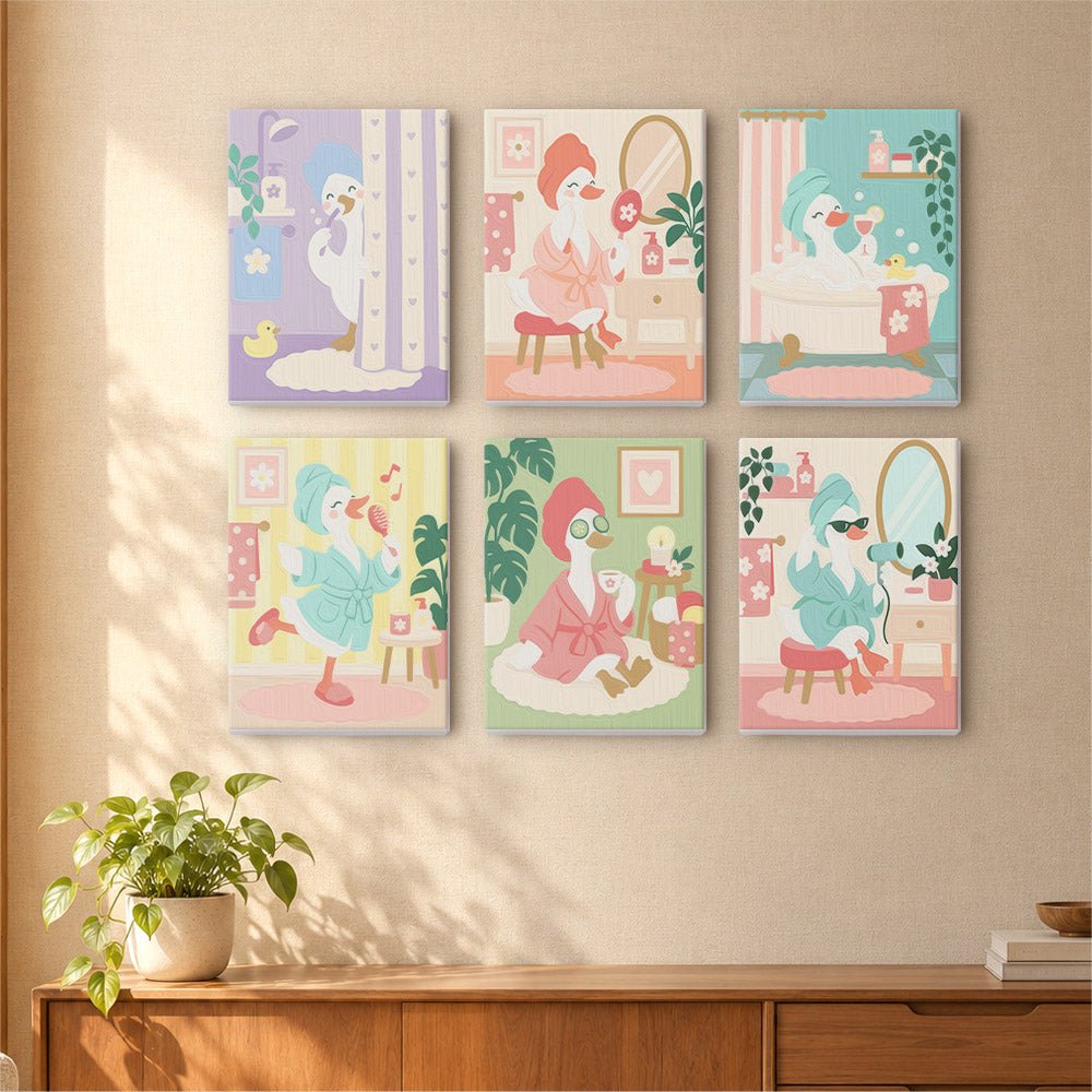 Pastel Swan Dreams mini painting set
