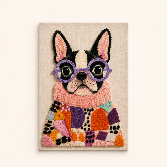 Patchwork Pup Chic - Vertical Edition - Judy Paint