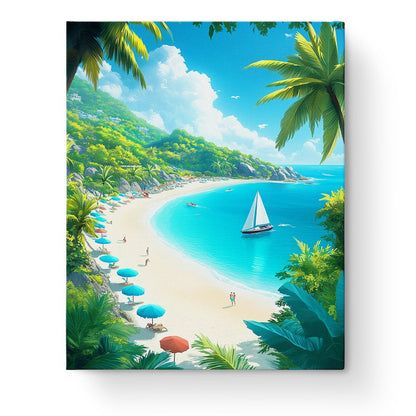 Peaceful Beach Escape - Sea Landscape - Judy Paint