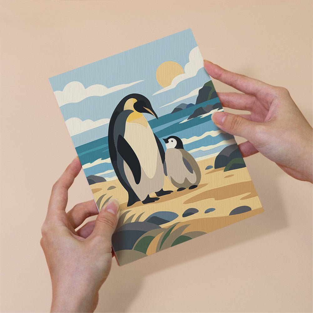 Penguin Parade mini painting set