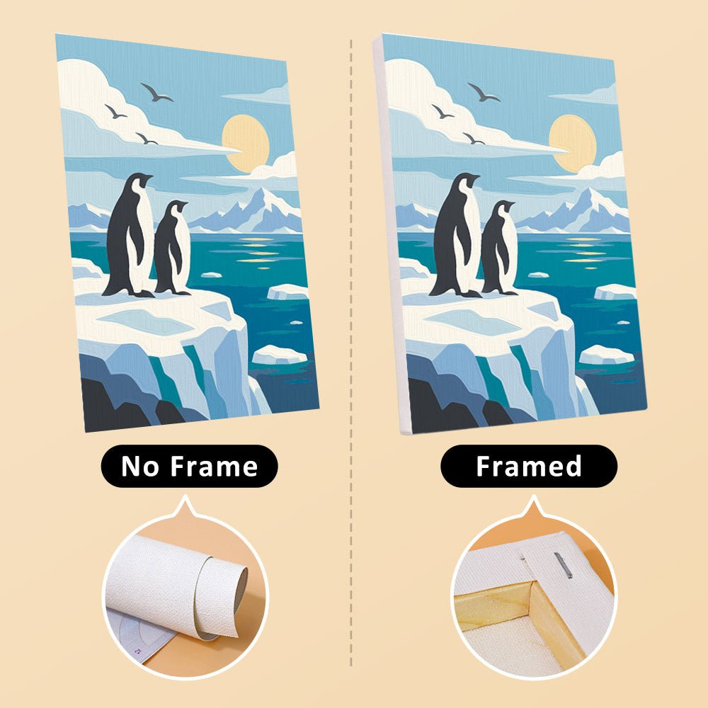 No frame vs. framed canvas