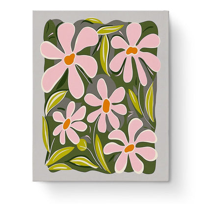 Pink Blooms Serenity - Minimalistic - Judy Paint